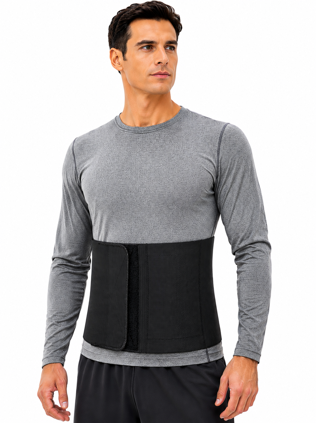 FlexaMed Umbilical Navel Hernia Belt - 6, 8 or 10 Inch Width - Black or White | Made in USA