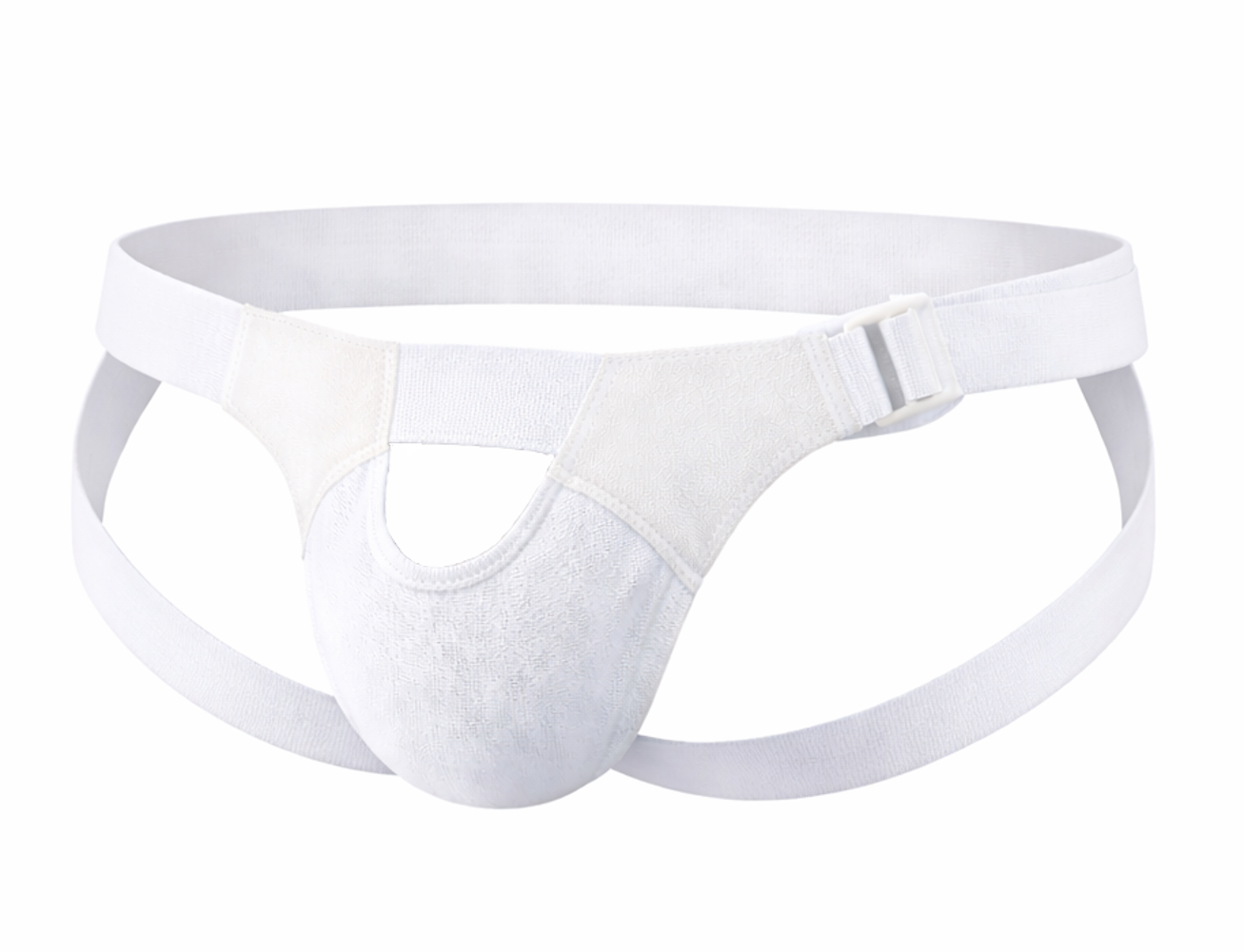 FlexaMed Suspensory Scrotal Support with or without Leg Straps | For Enlarged Scrotum, Hydrocele, Prostate and Vasectomy Relief