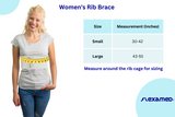 FlexaMed Women's Adjustable 6 Inch Wide Rib Brace