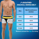 FlexaMed Inguinal Hernia Groin Belt | Made in the USA | Left, Right or Bilateral Inguinal Hernia Compression