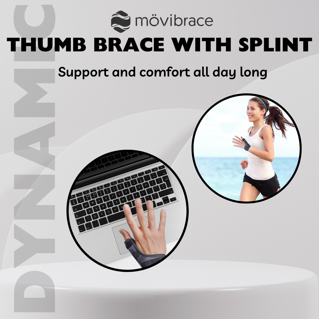Movibrace Thumb Brace | For Left or Right Hand (L/XL)