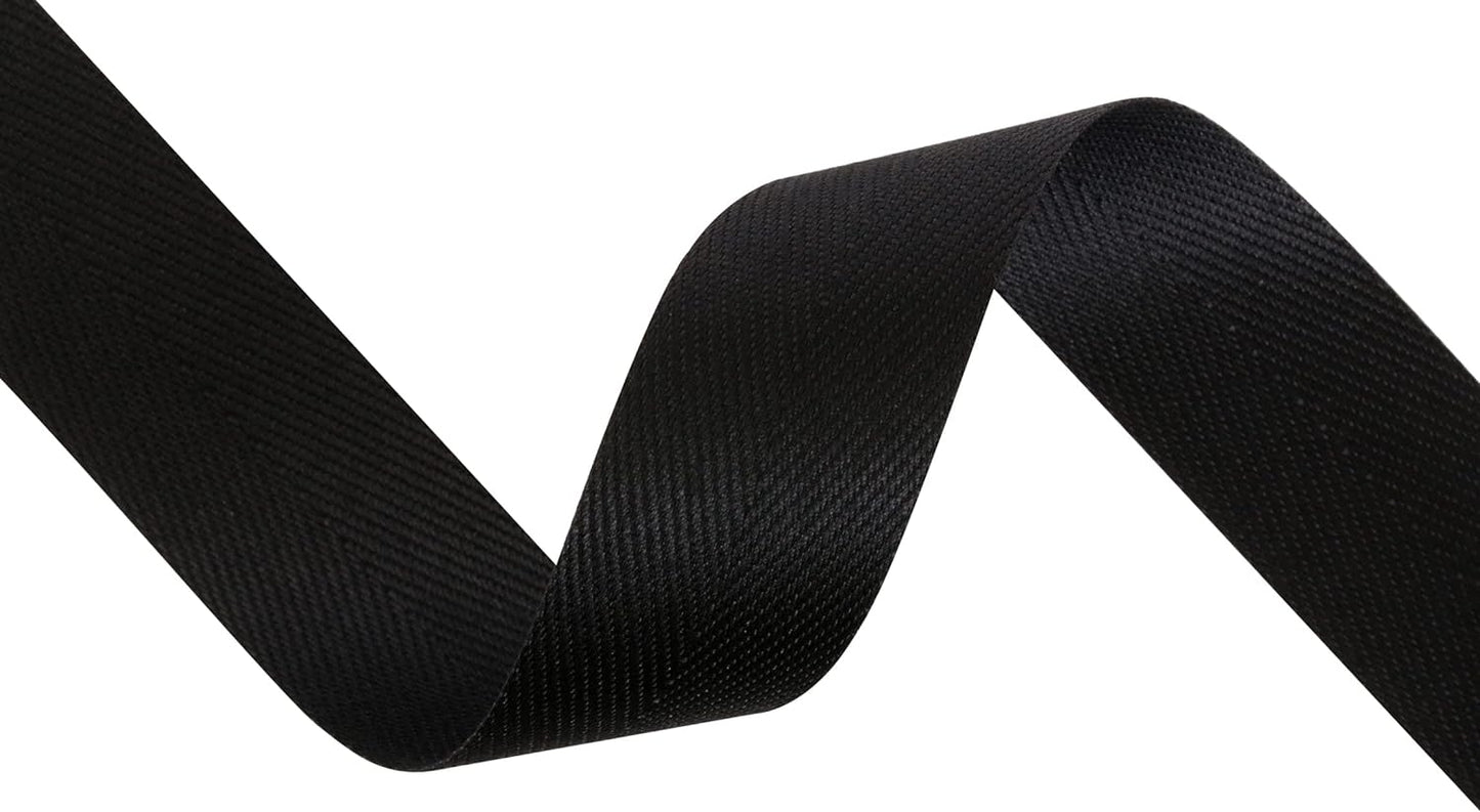 NEK Herringbone Twill Tape Cotton Ribbon 1" x 72 yards Medium Weight Cotton - Non-Rolled