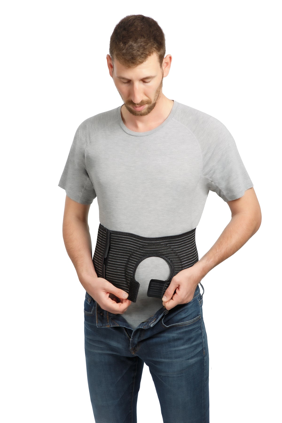 Mövibrace Ostomy Belt – Abdominal Support Belt for Colostomy & Ileostomy Surgery