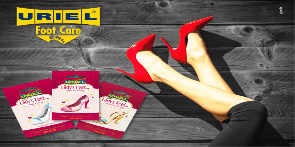 Uriel Lady's Silicone Heel Cushions for High-Heeled Shoes