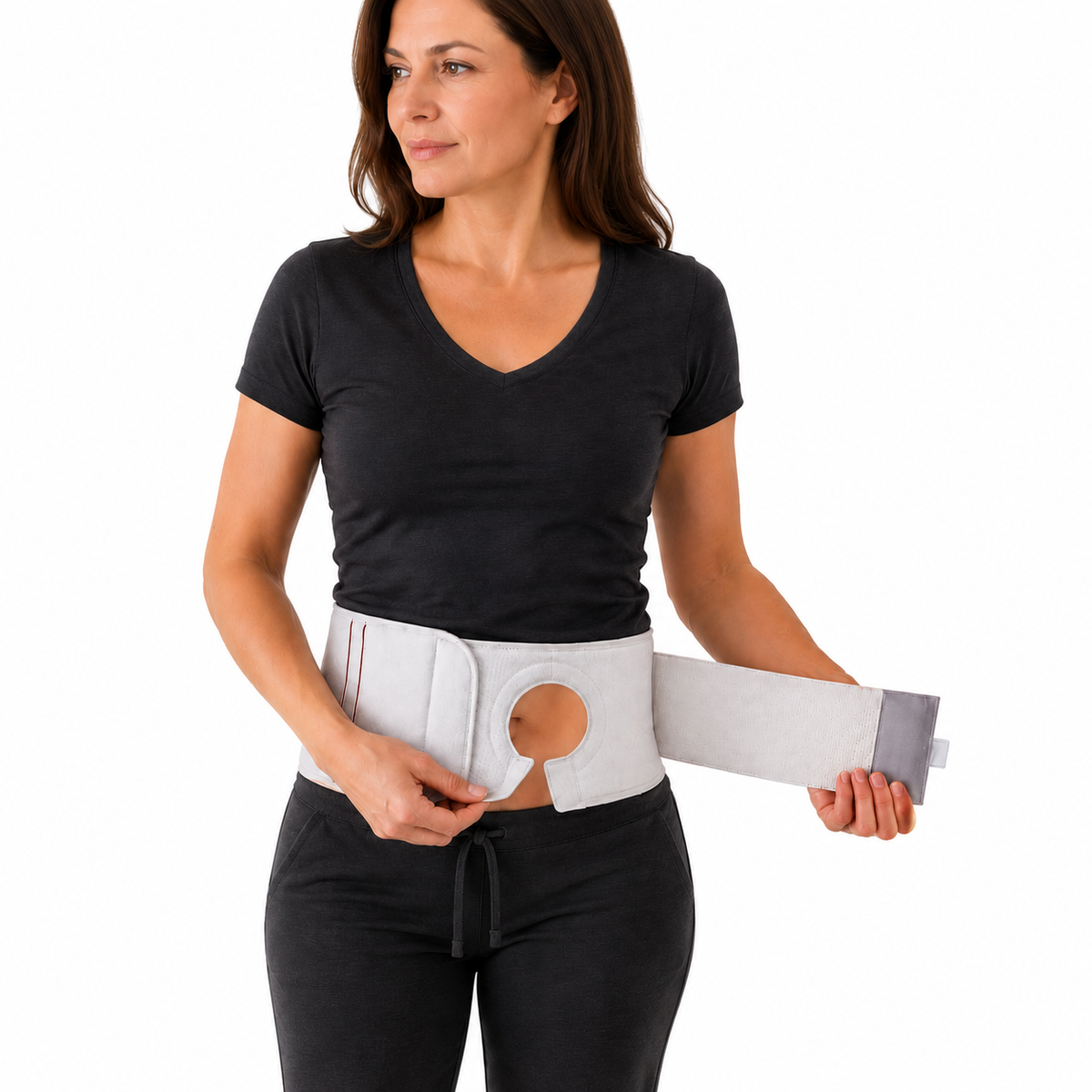 FlexaMed Ostomy Belt – Adjustable Ostomy Pouch Support Belt for Men & Women