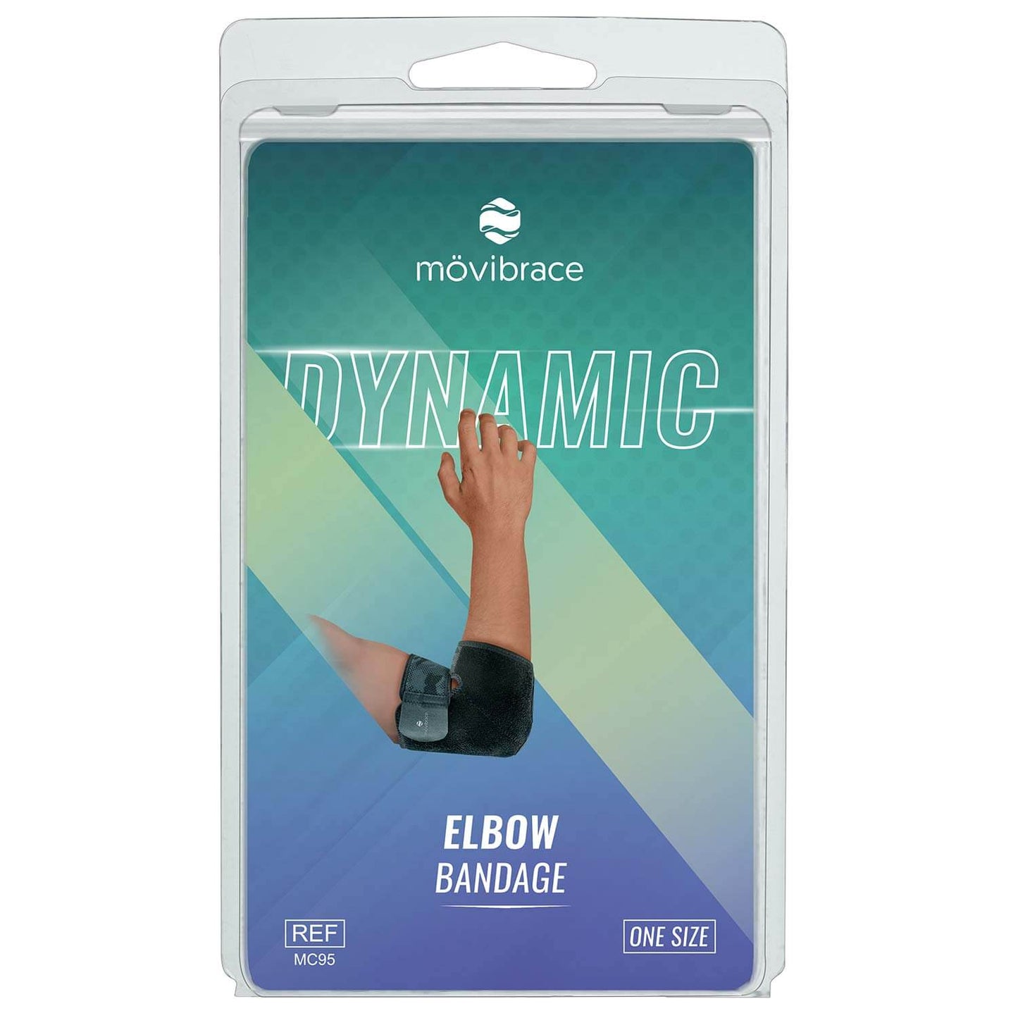 Movibrace Elbow Compression Bandage, One Size Fits 9-13 inch