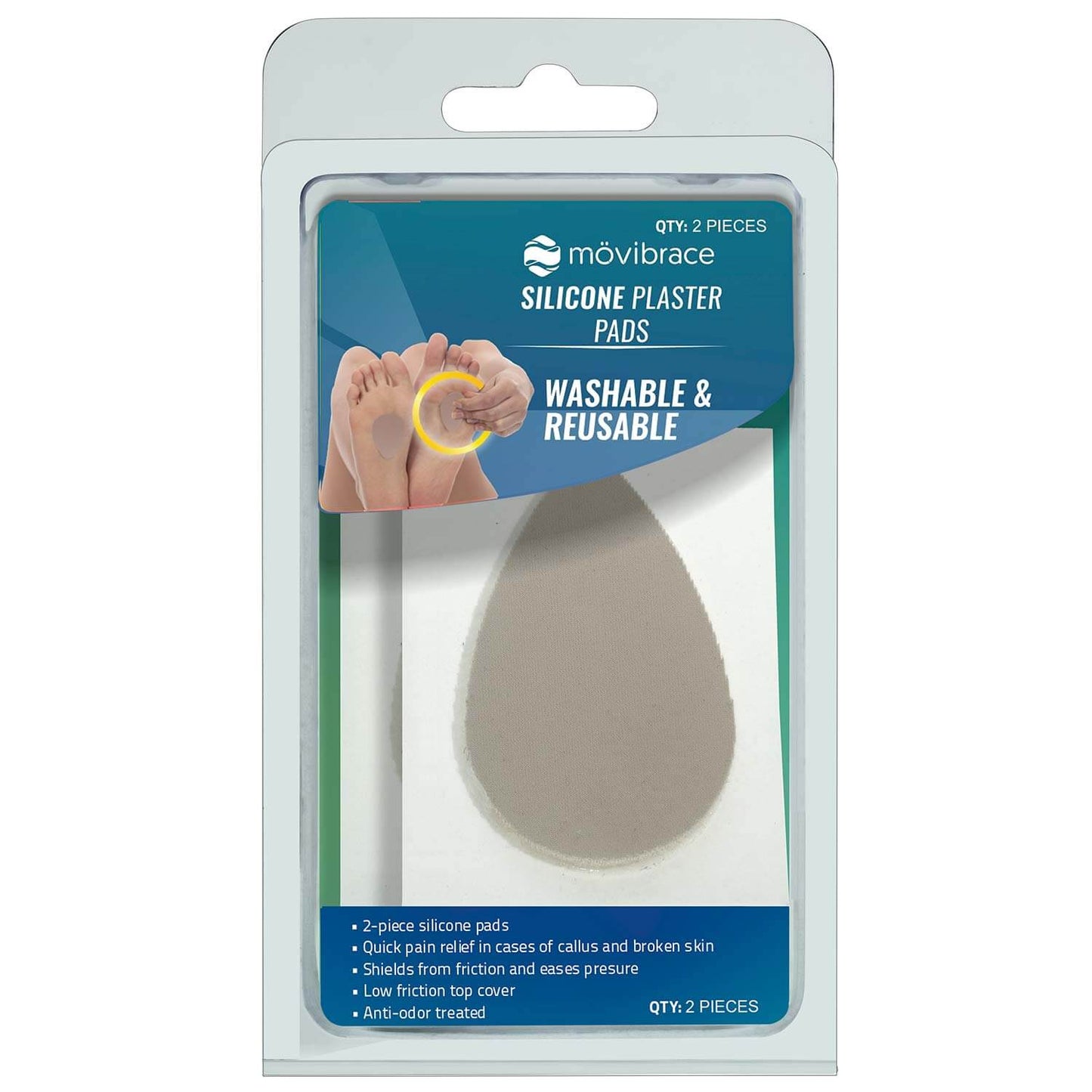 MoviBrace Metatarsal Callus Plaster Pads