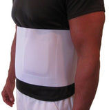 Hernia Gear by FlexaMed. Abdominal-wall hernia adjustable. Umbilicus The 10" ten inch umbilical hernia belt provides relief when the intestine protrudes through an opening in your abdominal muscles. Measures 10" wide. Made in USA. The umbilical hernia belt truss provides significant relief from abdominal pain associated with an umbilical or navel hernia foam pad adds rigidity, provides a non-elastic zone that helps compression on the hernia Cotton/elastic blend hernia del ombligo umbilical