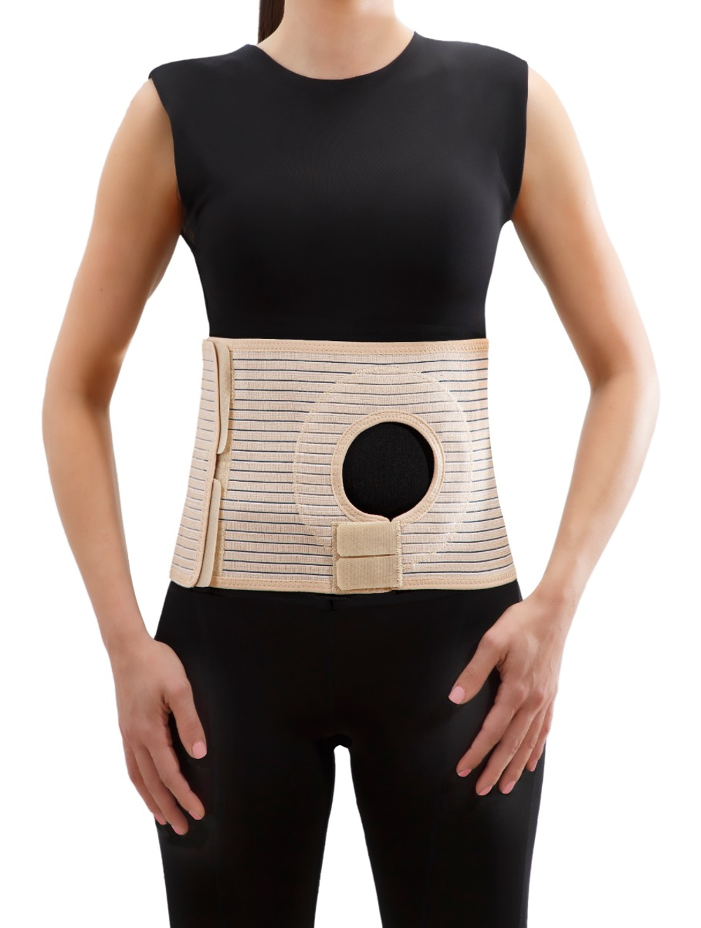 Mövibrace Abdominal Ostomy Belt for Post-Operative Care after Colostomy or Ileostomy Surgery