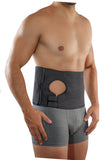 Belt height 8 inches - fits right or left stoma Ribbed fabric prevents wrinkling and bunching Breathable material with sweat management qualities Hook and loop straps make it easy to wear, provide ample adjustability and compression. Adjustable for use on either left or right side Unisex - For use by men or women