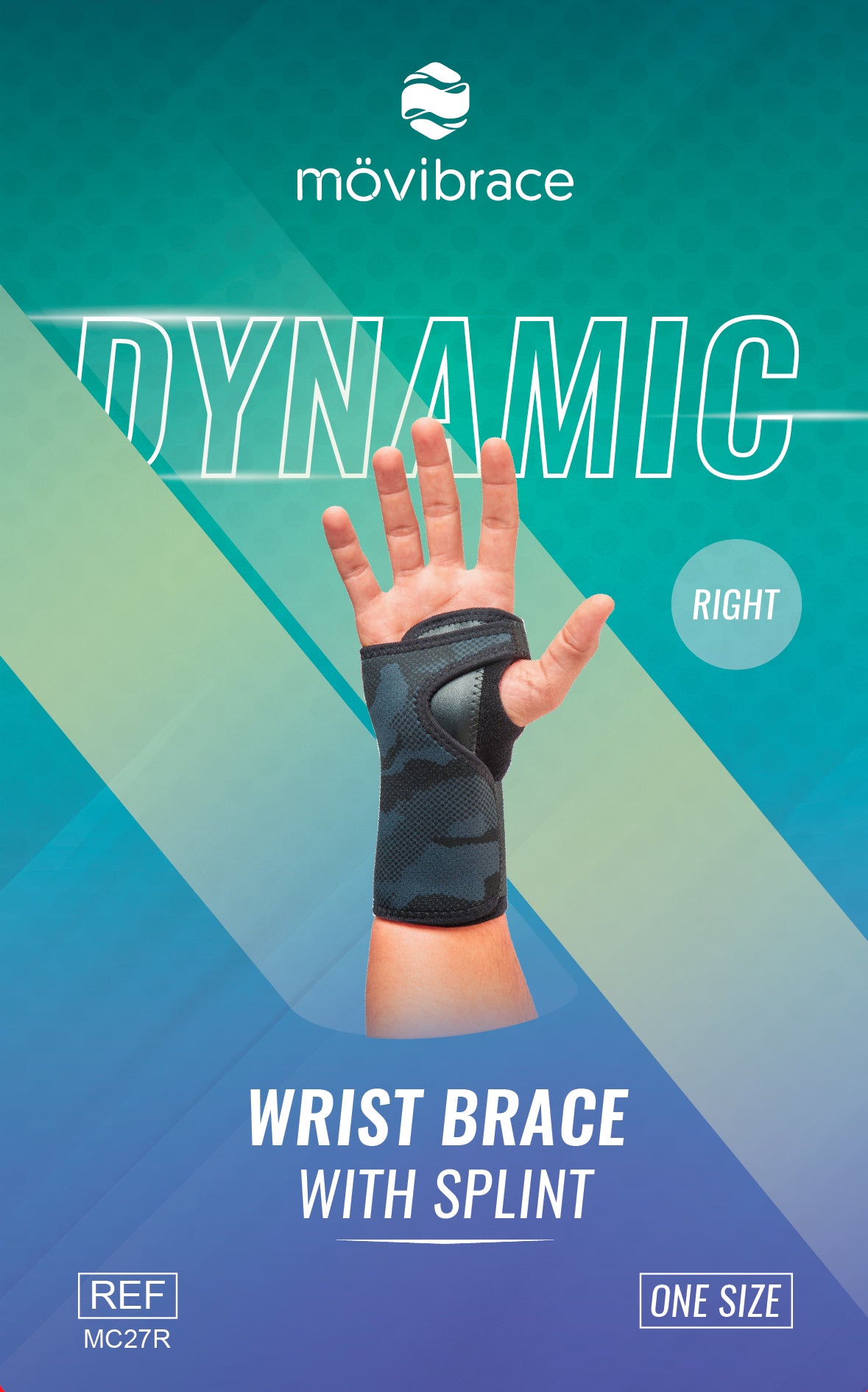 Mövibrace Dynamic Wrist Splint Brace - Available in Right or Left