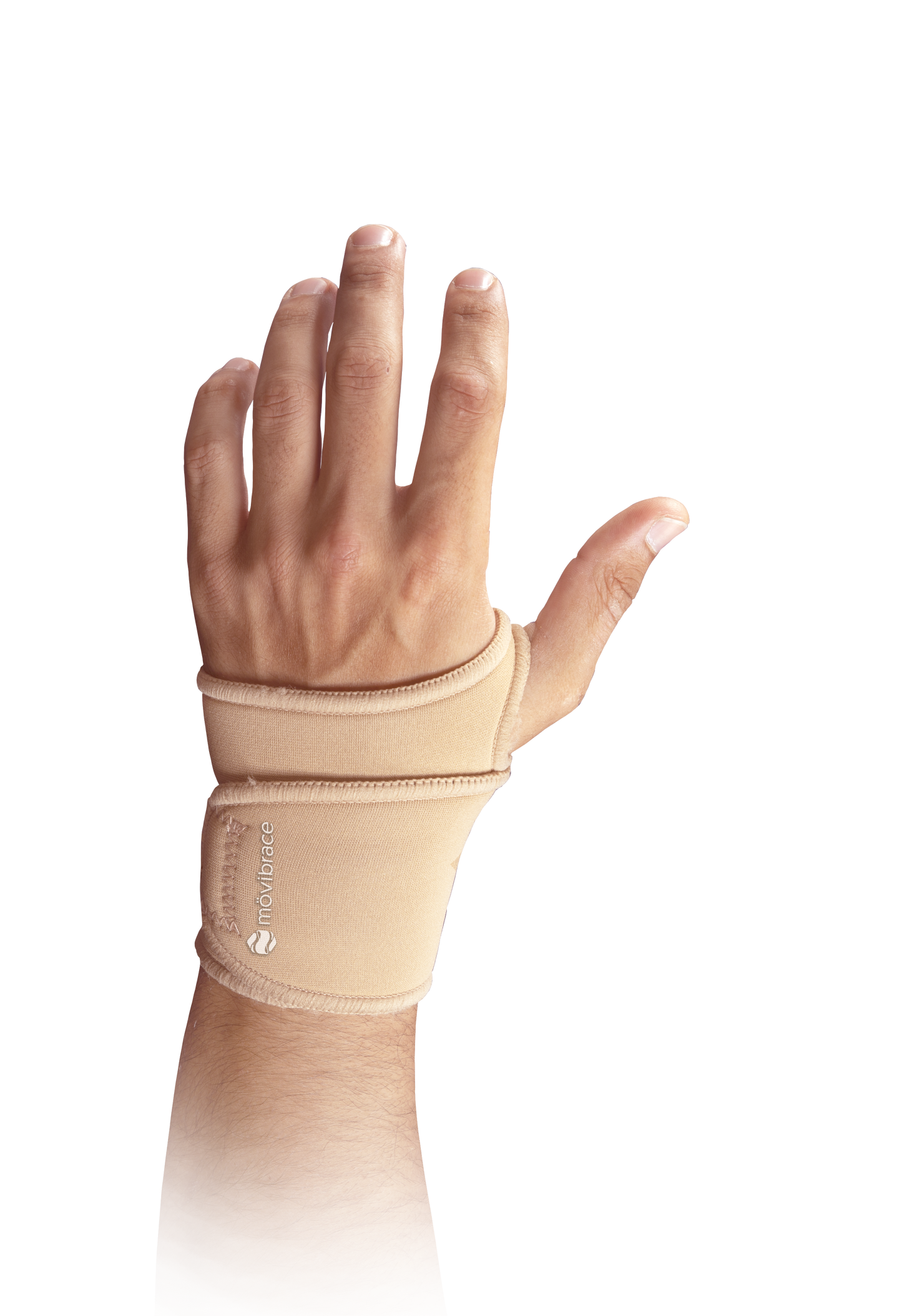 Wrist Support | Available in Right or Left Hand | One Size Movibrace.us The mövibrace wrist support provides compression and stability to your wrist while allowing freedom of movement during computer work or athletics Encourages quick recovery and pain relief associated with tendonitis, arthritis, repetitive strain injuries and common sports injuries to the hand