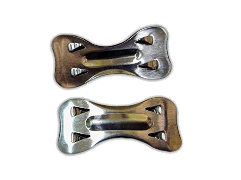 FlexaMed Elastic Bandage Clips have hooks that latch on to the elastic fabric, which are crucial to providing security, support and stability when wrapping an injured wrist or ankle. Fasteners your elastic bandage wrap. Universal wrap clips, aluminio clips. use with any type bandage. Replace your lost or broken clips. Physical therapy Supplies and Sports Medicine Specialists Made in USA of solid aluminum