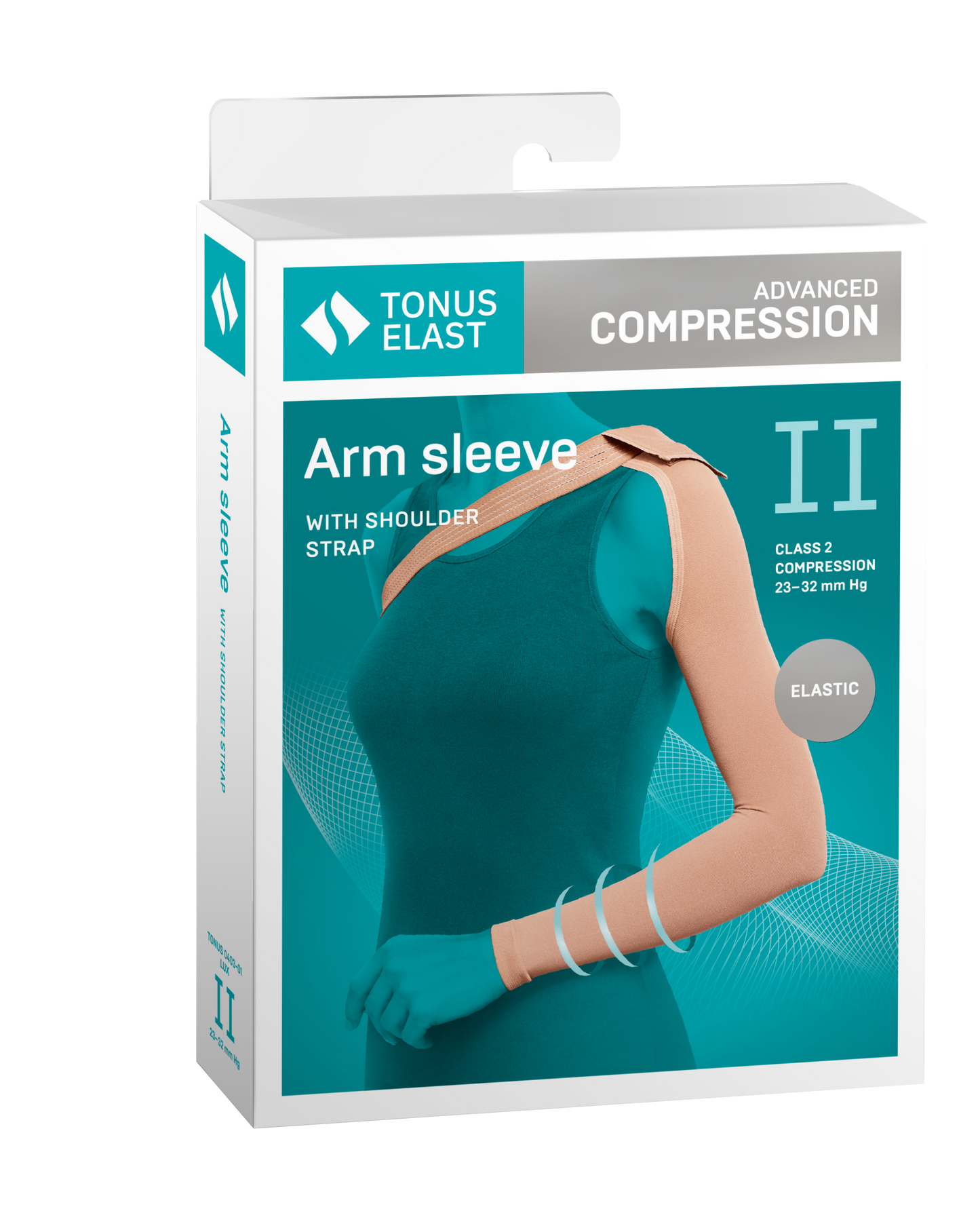 Tonus Elast Lymphedema Compression Arm Sleeve w/ Shoulder Strap Medical Class II 23-32 mmHg