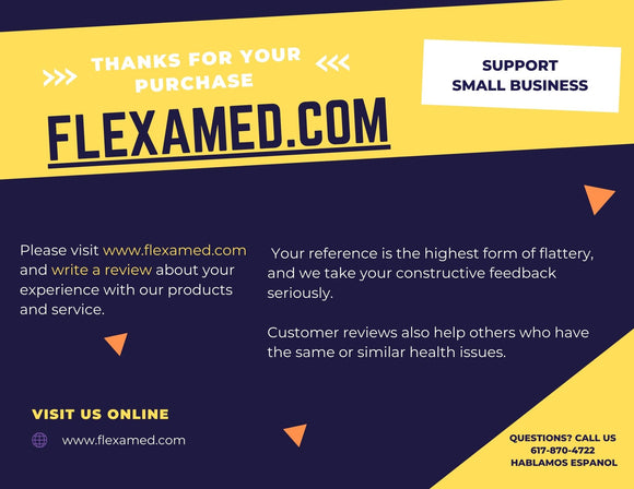 We take constructive feedback seriously.  Please write a review about the product you purchased from FlexaMed.com