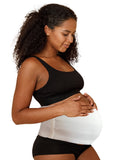FlexaMed MaternaBelt preganancy support belt is one of our most popular abdominal and lower back pregnancy support belts. It's specifically designed to alleviate lower back pain and discomfort due to pregnancy by supporting the lumbar and abdominal regions. The MaternaBelt - Stretch promotes correct posture and balance allowing you to maintain an active lifestyle. It also helps reduce the risk of stretch marks. A side Velcro adjustment allows for proper fit at all stages of pregnancy. Soft, flexible fabric.