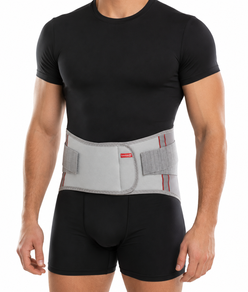 Lauma Medical Back Brace with Dual Compression Straps - Lumbar Support