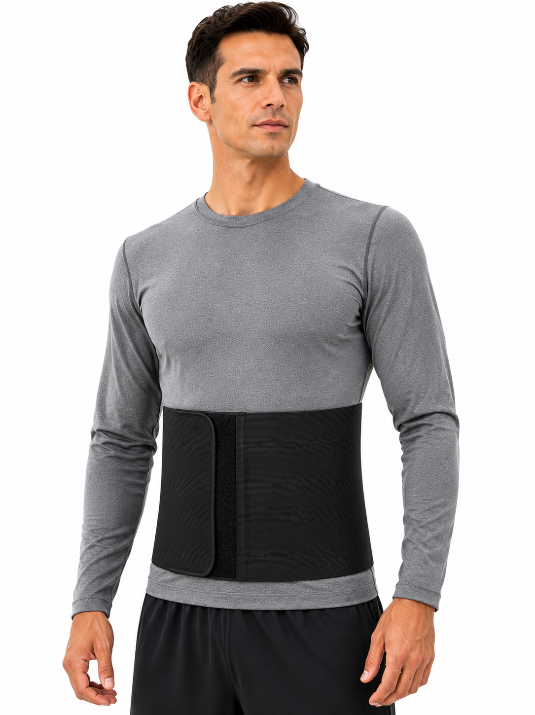 FlexaMed Umbilical Navel Hernia Belt - 6, 8 or 10 Inch Width - Black or White | Made in USA
