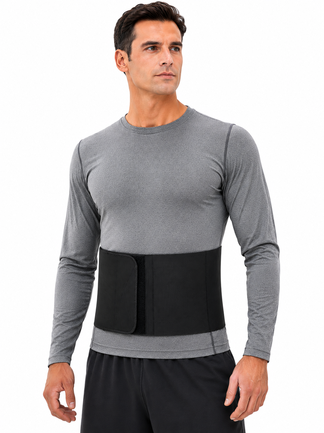 FlexaMed Umbilical Navel Hernia Belt - 6, 8 or 10 Inch Width - Black or White | Made in USA