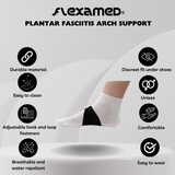 FlexaMed Plantar Fasciitis Arch Support w/ PORON Cushion (Pair) | Made in the USA