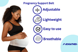 FlexaMed MaternaBelt preganancy support belt is one of our most popular abdominal and lower back pregnancy support belts. It's specifically designed to alleviate lower back pain and discomfort due to pregnancy by supporting the lumbar and abdominal regions. The MaternaBelt - Stretch promotes correct posture and balance allowing you to maintain an active lifestyle. It also helps reduce the risk of stretch marks. A side Velcro adjustment allows for proper fit at all stages of pregnancy. Soft, flexible fabric.