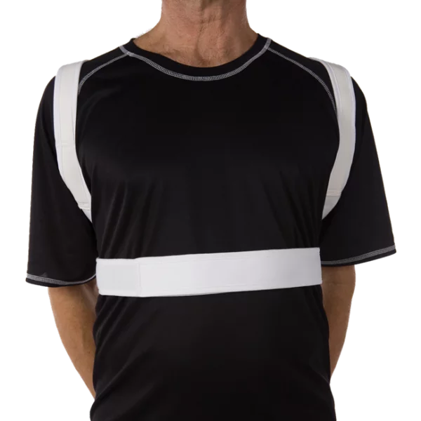 FlexaMed Posture and Clavicle Support Brace - Small 24-32 in.  Helps prevent poor posture and slumping Velcro closure for easy on and off Can be easily adjusted for varied levels of support