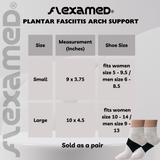 FlexaMed Plantar Fasciitis Arch Support w/ PORON Cushion (Pair) | Made in the USA