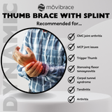 Movibrace Thumb Brace | For Left or Right Hand (L/XL)