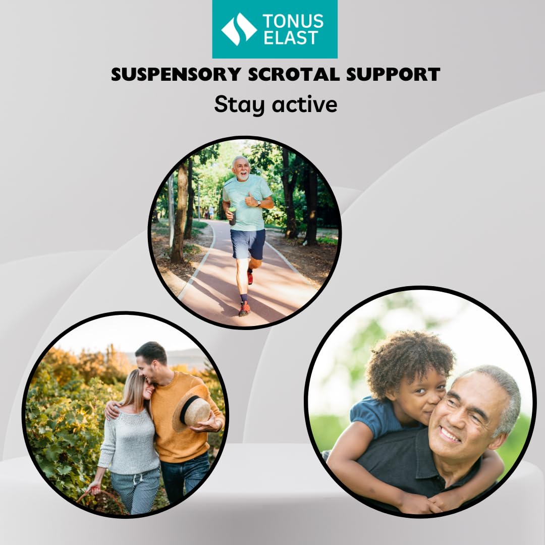 Tonus Elast Suspensory Scrotal Support | For Enlarged Scrotum, Hydrocele, Prostate and Vasectomy Relief