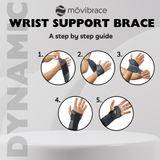 Mövibrace Dynamic Wrist Splint Brace - Available in Right or Left