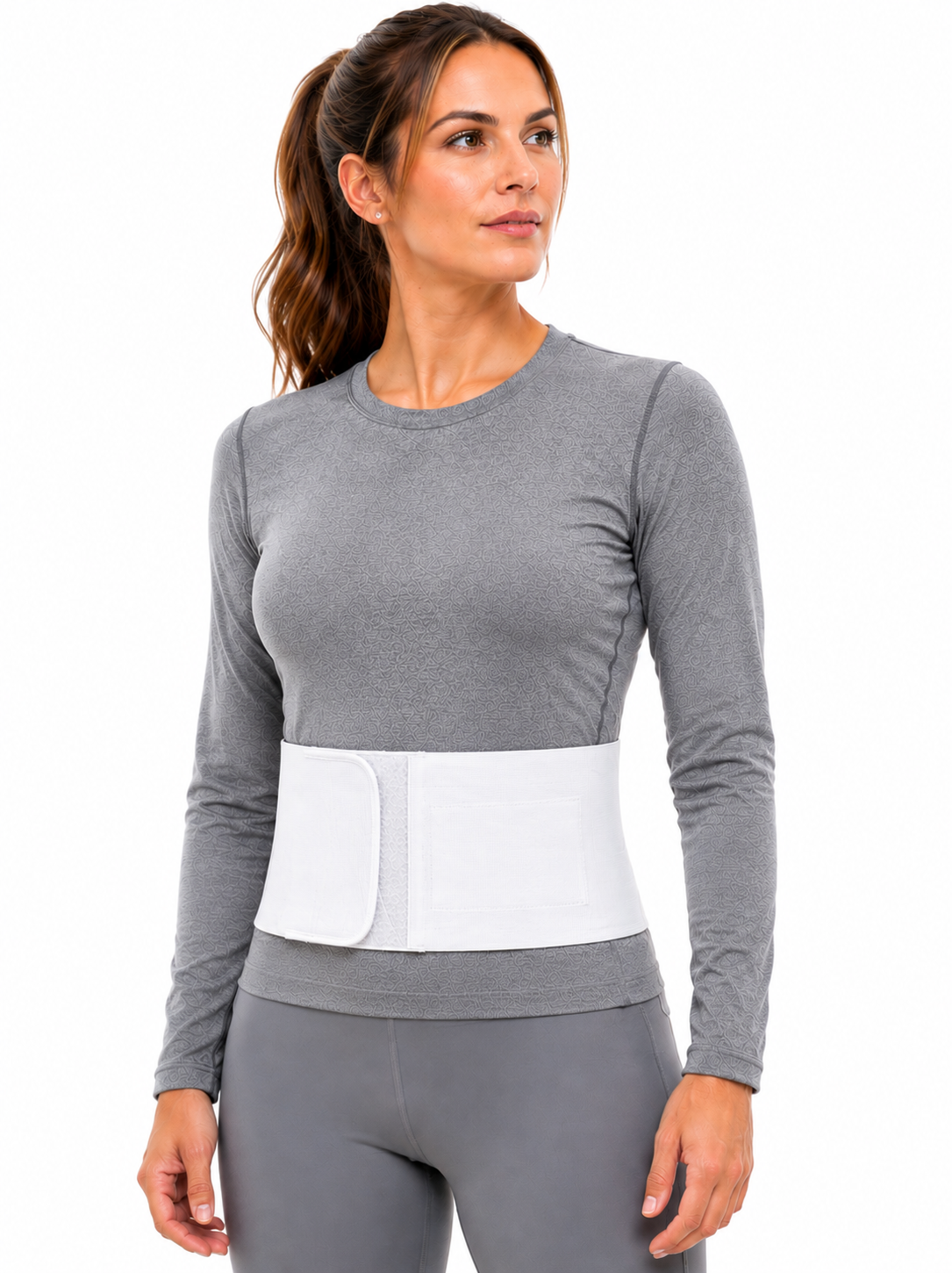 FlexaMed Umbilical Navel Hernia Belt - 6, 8 or 10 Inch Width - Black or White | Made in USA
