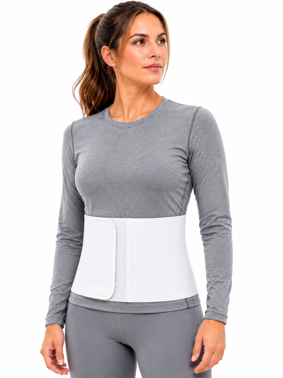 FlexaMed Umbilical Navel Hernia Belt - 6, 8 or 10 Inch Width - Black or White | Made in USA