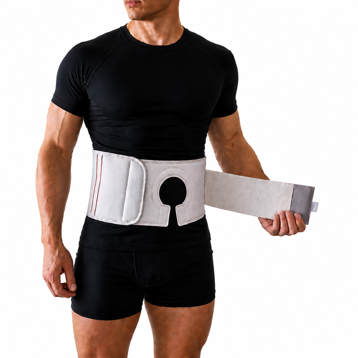 FlexaMed Ostomy Belt – Adjustable Ostomy Pouch Support Belt for Men & Women