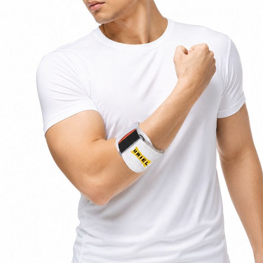 Uriel Tennis Elbow Brace with Silicone Gel Compression Pad – Counterforce Forearm Support Strap for Tendonitis & Golfer’s Elbow Pain Relief
