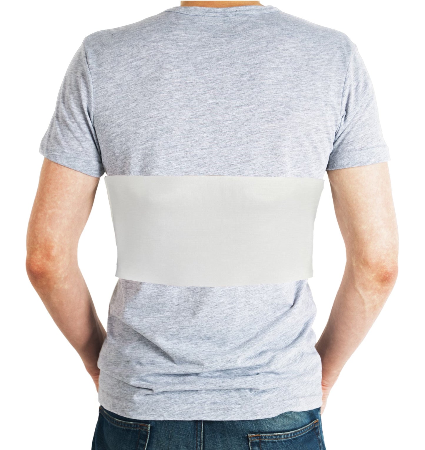 FlexaMed Men's 6 or 8 Inch Wide Rib Belt | Injured, bruised rib cage, broken rib pain