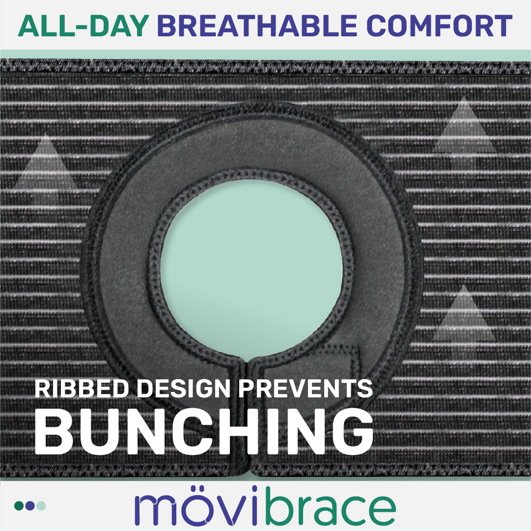 Mövibrace Ostomy Belt – Abdominal Support Belt for Colostomy & Ileostomy Surgery