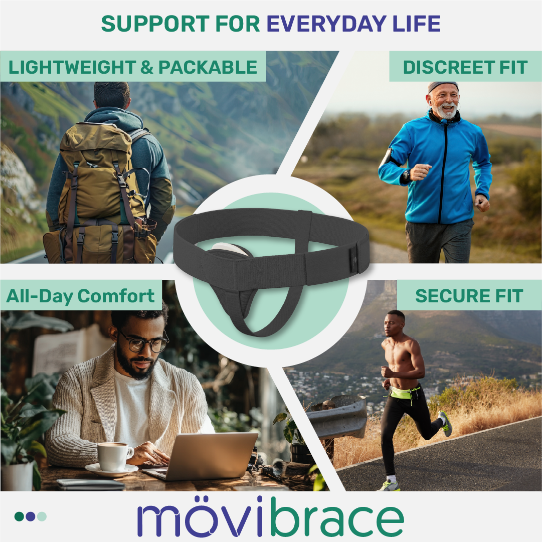Mövibrace Inguinal Groin Hernia Belt | Left, Right or Double | Unisex