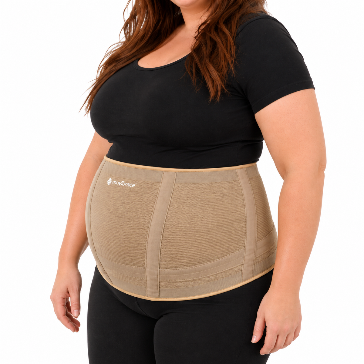 Movibrace Abdominal Binder for Hanging Belly & Panniculus – Adjustable Compression Support Belt with Lower Back Support