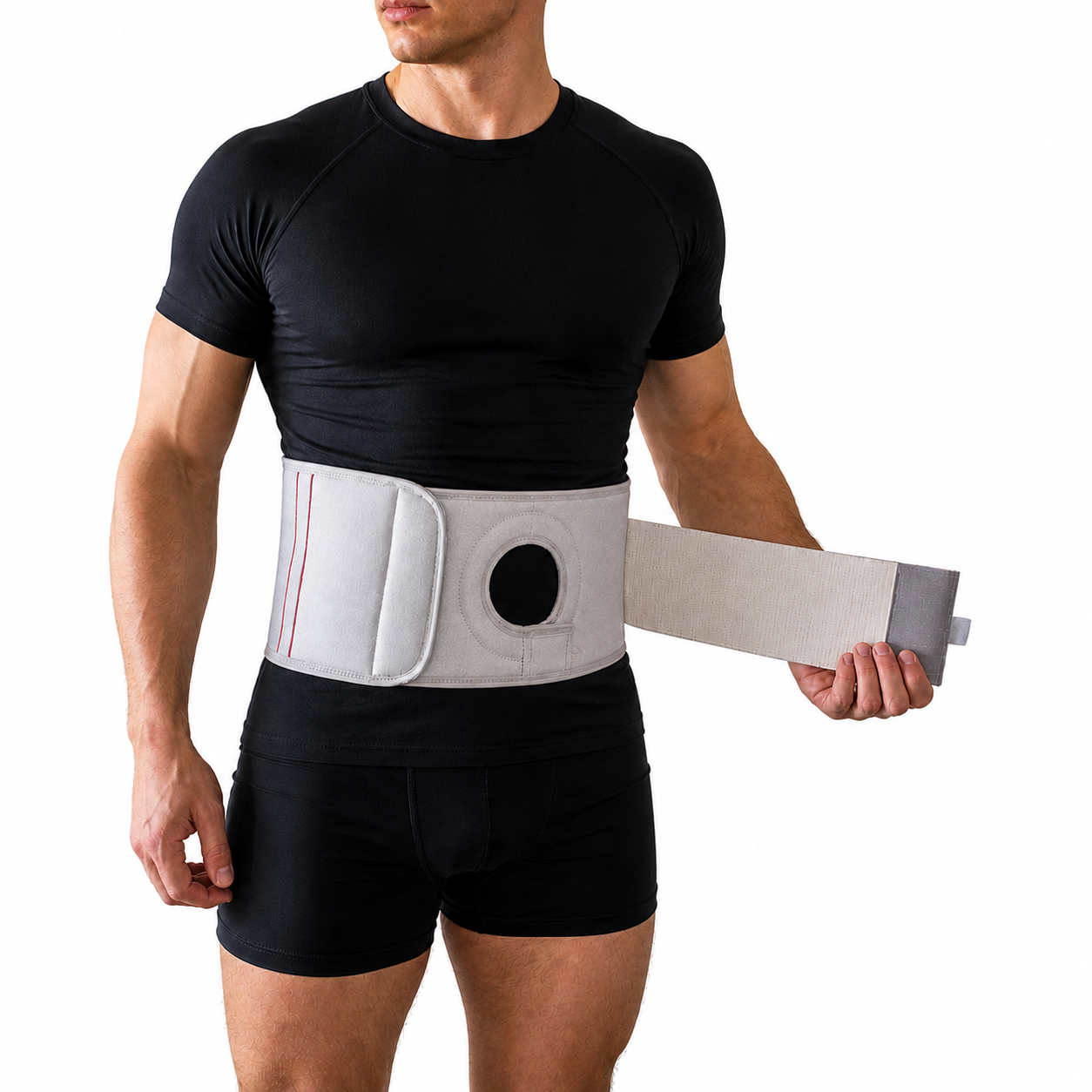 FlexaMed Ostomy Belt – Adjustable Ostomy Pouch Support Belt for Men & Women