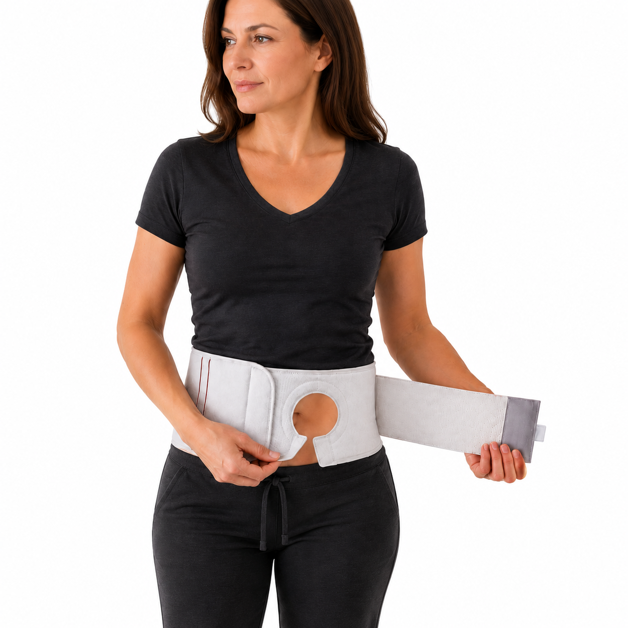 FlexaMed Ostomy Belt – Adjustable Ostomy Pouch Support Belt for Men & Women
