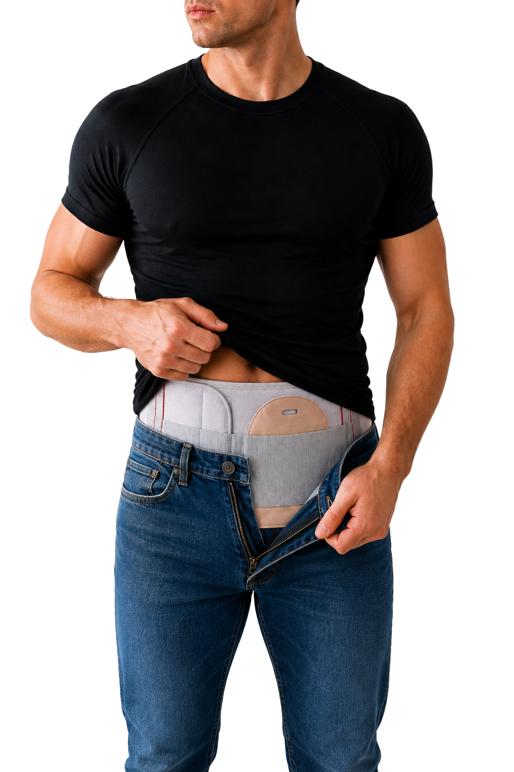 FlexaMed Ostomy Belt – Adjustable Ostomy Pouch Support Belt for Men & Women