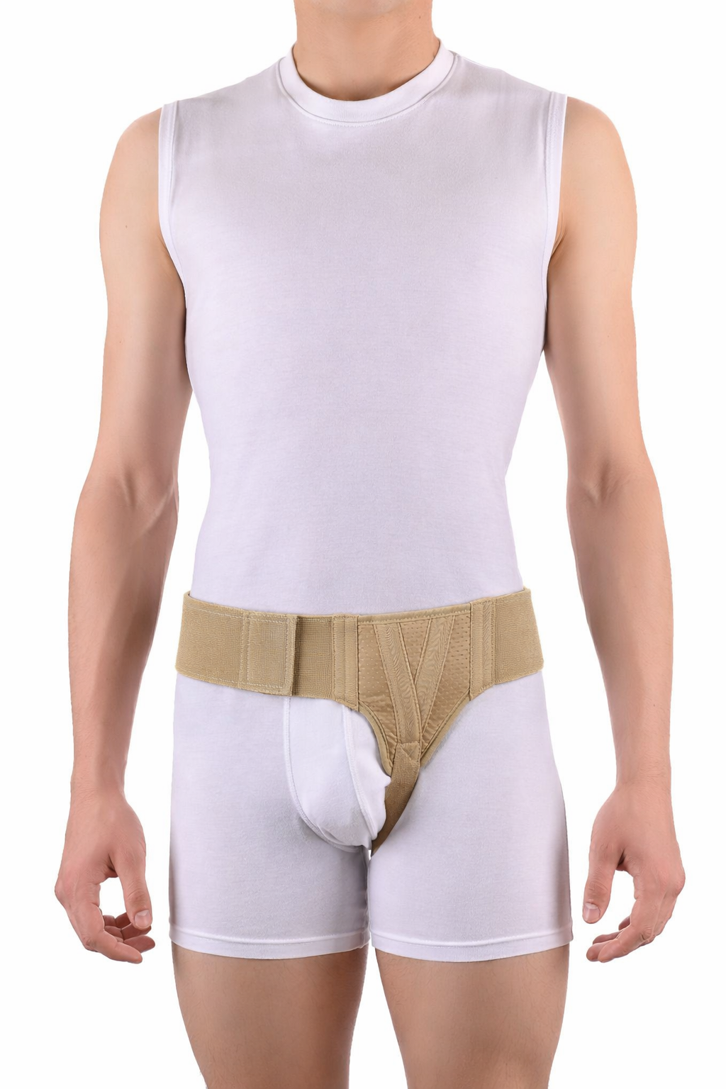 FlexaMed Inguinal Hernia Support Belt – Adjustable Groin Support Truss for Men & Women (Left, Right or Double Support)