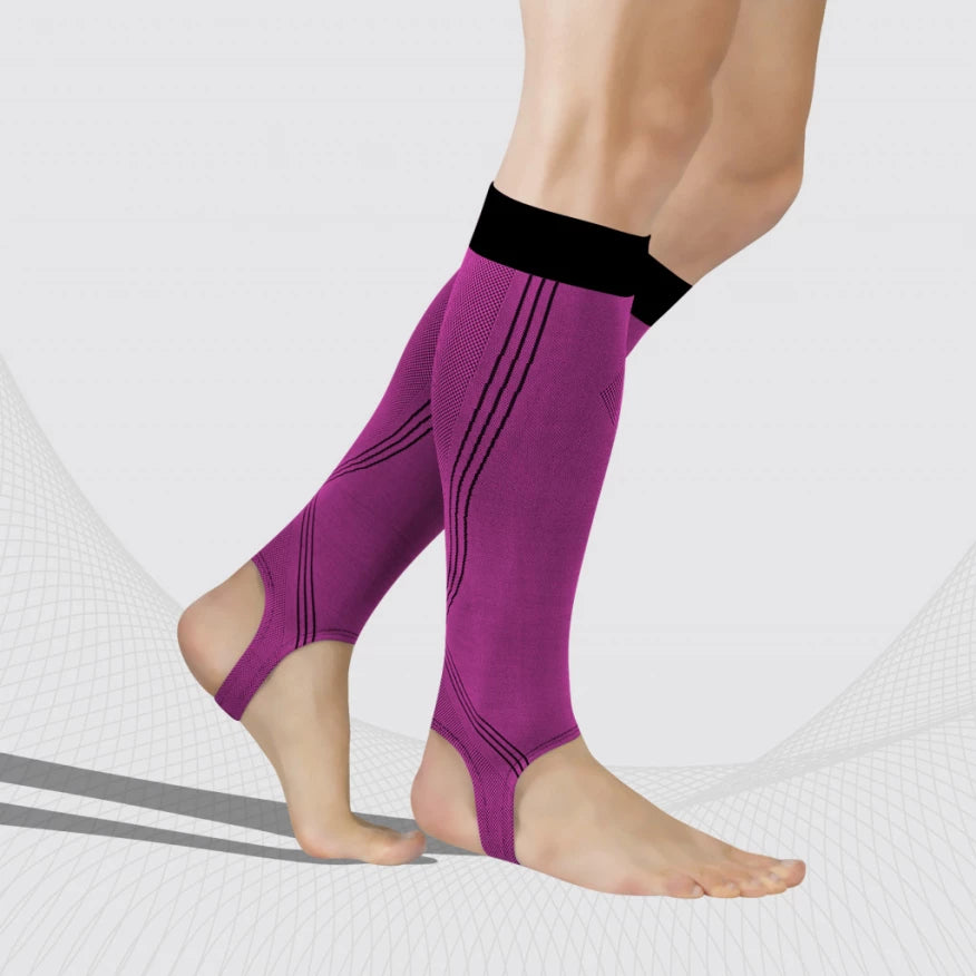 Tonus Elast Compression Stockings Athletic Leg Sleeves with Foot Loops from Ankle to Knee 18-21 mmHg | Regular & Tall Length, Class I (Copy)