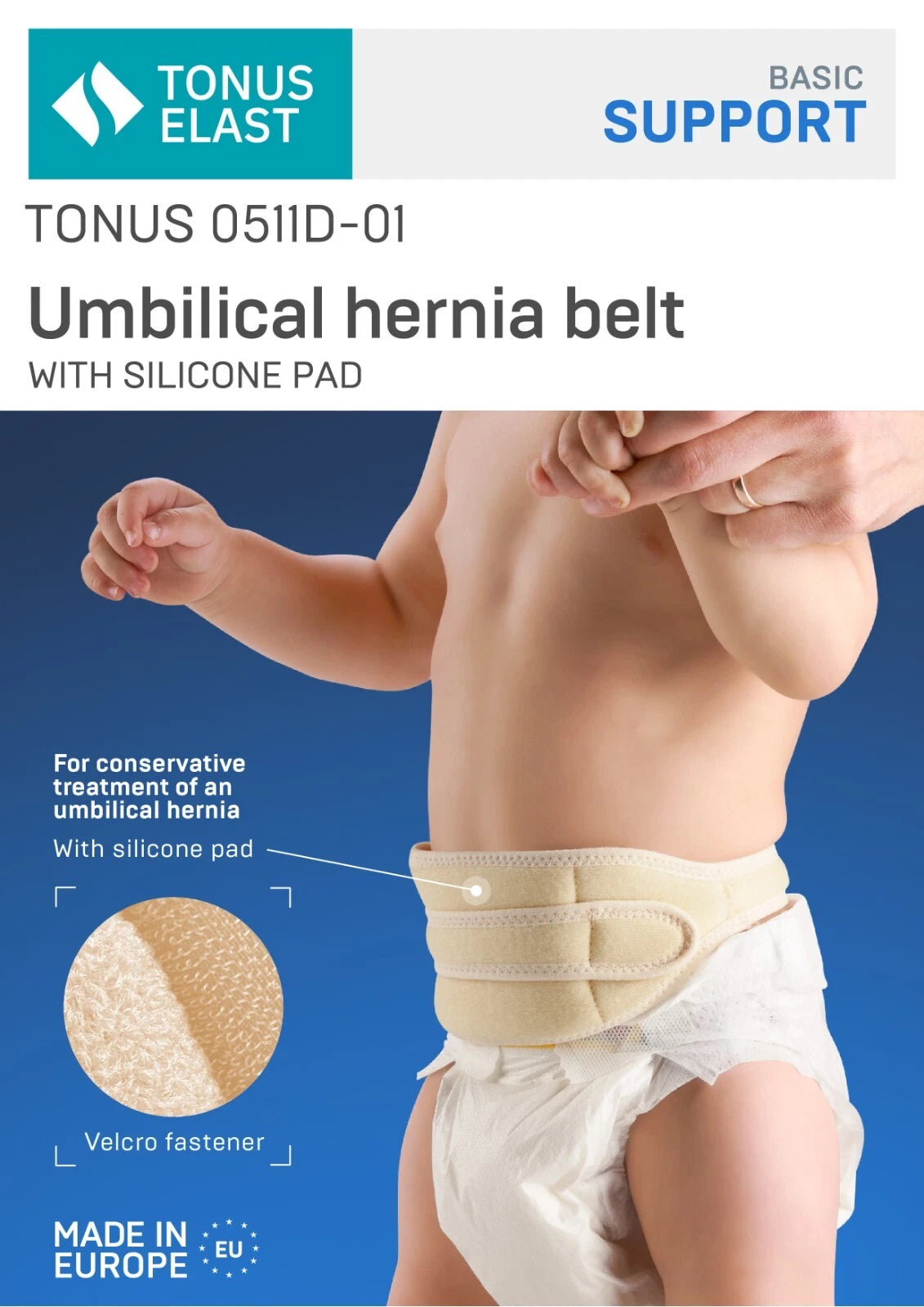 Tonus Elast Pediatric Umbilical Hernia Belt for Babies & Infants