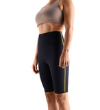 Tonus Elast Neoprene short compresses tummy and thigh to improve circulation, facilitates metabolism, and speeds healing.   The sturdy Tonus Elast neoprene warms the waist and abdomen. The short helps you shed excess water weight.  Tight compression helps to improve circulation, facilitates metabolism of abdominal and hip muscles, and helps you shed excess water weight.