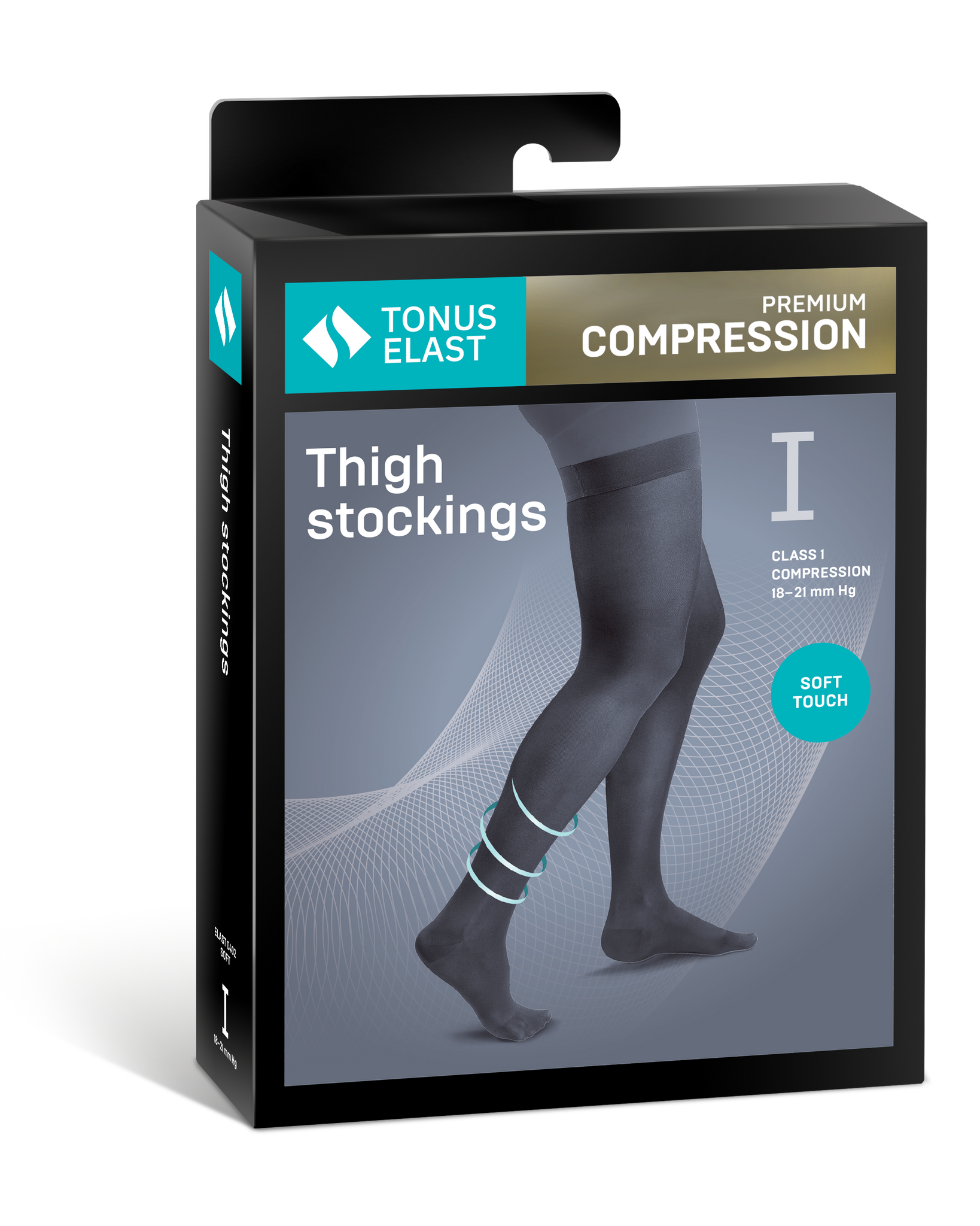 Soft Opaque | Calf High Compression Stockings | Open Toe | 15-20 mmHg