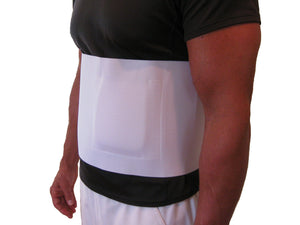 The FlexaMed umbilical hernia belt, hernia umbilical, provides relief when part of the intestine protrudes through an opening in your abdominal muscles. The umbilical hernia belt and comfort truss provides significant relief from abdominal pain associated with an umbilical or navel hernia Foam pad adds rigidity, padding, and provides a non-elastic zone that helps to direct compression on the hernia Cotton/elastic blend provide breathable, comfortable support  Measures 8" wide. Made in USA