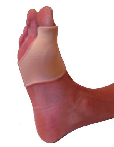 FlexaMed Bunion Protector Gel Sleeves (Pair) | Soft Comfortable Gel Fit, Non-slip  Cushion and protect your sore and painful bunion with the FlexaMed Bunion Relief Gel Sleeve. Soft silica gel pad insert absorbs pressure, shock and friction to cushion and protect your foot. Stretch fabric ensures a snug fit. Won't slip off and thin design and comfortably fits into dress or casual shoes. protector de juanete Fabricado con gel suave y duradero sold by Flexamed.com