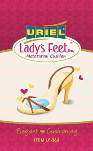 Uriel Lady's Feet Metatarsal Silicone Cushions for High-Heeled Shoes | Foot care for high heels | Reduce pressure and friction with Silicone gel pad |  Toe Pressure in High Heels