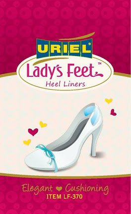 Lady's Feet Back Heel Silicone Cushions for High-Heeled Shoes absorb shock and prevent back pain. They also help prevent shoes slipping off your heels. Ultra-slim, clear and discreet, they are specially shaped for a comfortable fit around the heel.  Uriel Lady's Feet Back Heel Silicone Cushions for High-Heeled Shoes |  Prevent shoes from slipping off your heels